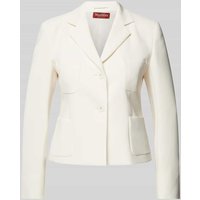 Max Mara Studio Blazer mit Eingrifftaschen in Offwhite, Größe 44 von Max Mara Studio