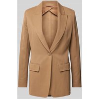 Max Mara Studio Blazer mit Pattentaschen Modell 'GITANE' in Hellbraun, Größe 38 von Max Mara Studio