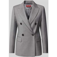 Max Mara Studio Blazer mit Pattentaschen in Hellgrau, Größe 42 von Max Mara Studio