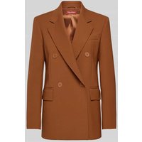 Max Mara Studio Blazer mit Reverskragen Modell 'LAMELLA' in Cognac, Größe 42 von Max Mara Studio
