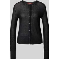 Max Mara Studio Cardigan mit Rundhalsausschnitt Modell 'CORINTO' in Black, Größe S von Max Mara Studio