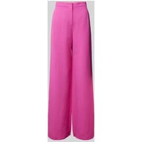 Max Mara Studio Flared Cut Stoffhose mit seitlichen Eingrifftaschen Modell 'GARY' in Pink, Größe 40 von Max Mara Studio