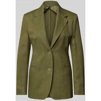 Max Mara Studio Leinenblazer mit Paspeltaschen Modell 'MICIO' in Khaki, Größe 36 Max Mara Studio Leinenblazer mit Paspeltaschen Modell 'MICIO' in Khaki, Größe 36 von Max Mara Studio