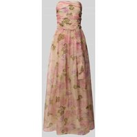Max Mara Studio Maxikleid aus Seide in trägerlosem Design Modell 'LISETTA' in Hellrosa, Größe 44 von Max Mara Studio