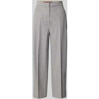 Max Mara Studio Regular Fit Culotte aus reiner Wolle Modell 'MARENGO' in Mittelgrau Melange, Größe 40 von Max Mara Studio