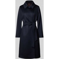 Max Mara Studio Regular Fit Mantel aus reiner Schurwolle Modell 'BCOLLAG' in Marine, Größe 38 von Max Mara Studio