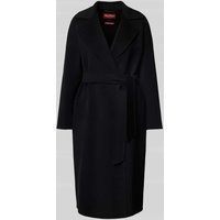 Max Mara Studio Regular Fit Wollmantel mit Kaschmir-Anteil Modell 'CLES' in Black, Größe 42 von Max Mara Studio