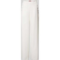 Max Mara Studio Stoffhose mit Knopfverschluss Modell 'RINA' in Weiss, Größe 38 Max Mara Studio Stoffhose mit Knopfverschluss Modell 'RINA' in Weiss, Größe 38 von Max Mara Studio