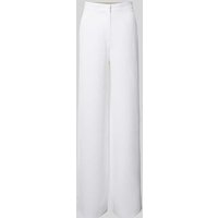 Max Mara Studio Straight Leg Stoffhose mit Eingrifftaschen Modell 'VICARIO' in Weiss, Größe 38 von Max Mara Studio