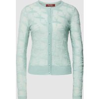 Max Mara Studio Strickjacke mit Knopfleiste Modell 'QUIETE' in Mint, Größe S von Max Mara Studio