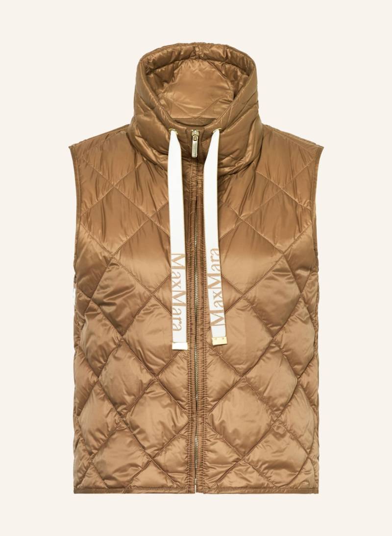 Max Mara The Cube Daunenweste Tregic braun von Max Mara The Cube