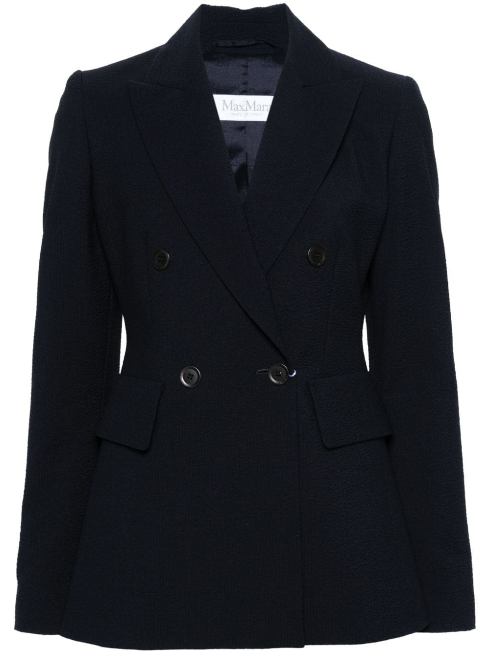 Max Mara Albero Seersucker-Blazer - Blau von Max Mara