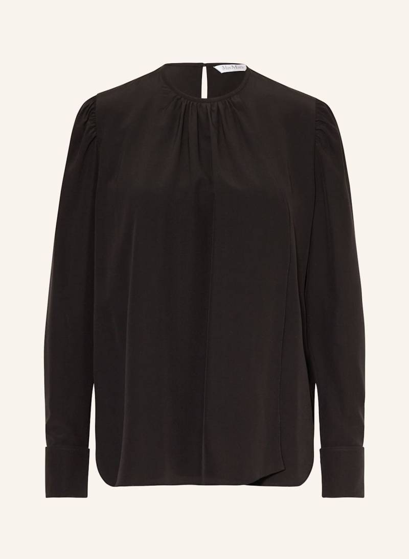 Max Mara Blusenshirt Carol Aus Seide schwarz von Max Mara