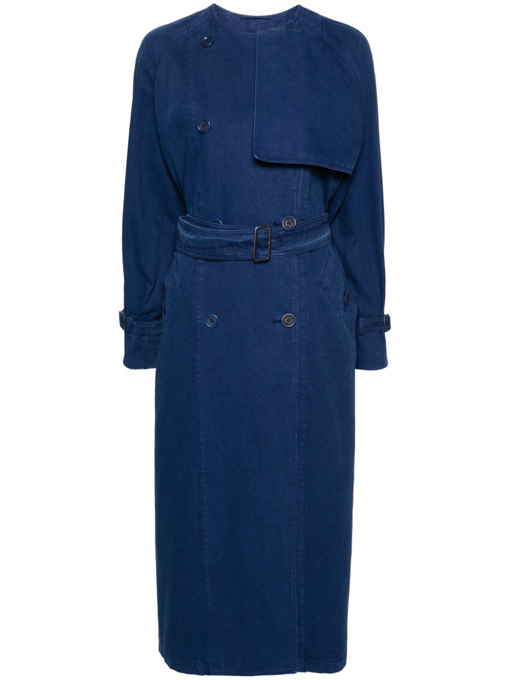 Max Mara Calao Trenchcoat aus Canvas - Blau von Max Mara