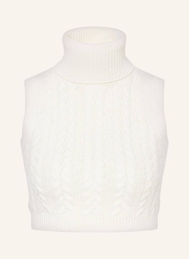 Max Mara Cropped-Pullunder Oscuro Mit Cashmere weiss von Max Mara