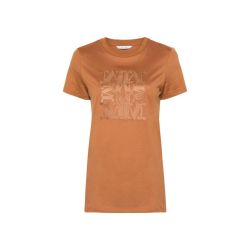Max Mara Damen Braun Baumwoll T-shirt von Max Mara