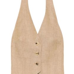 Max Mara Damen Leinen-weste - Sauro von Max Mara