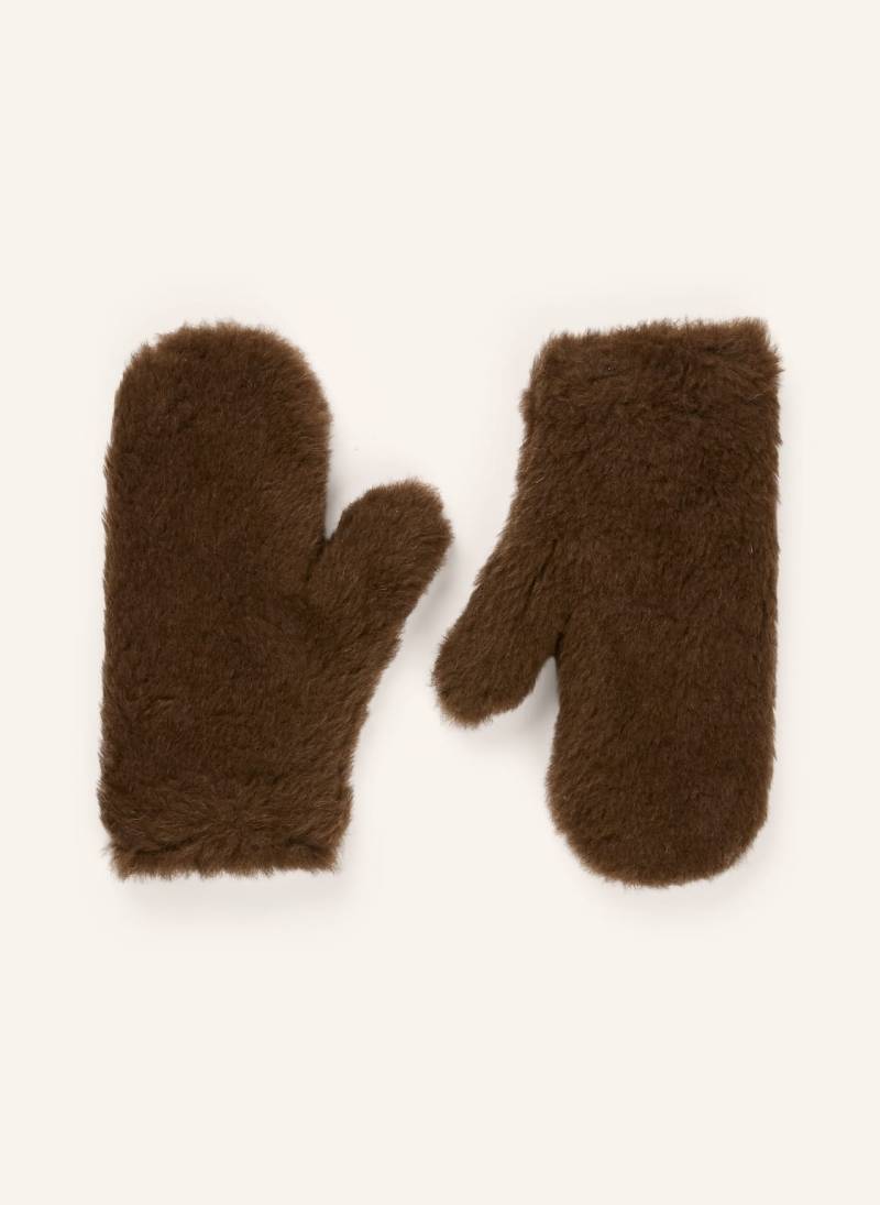 Max Mara Fäustlinge Mxaombrato Mit Alpaka braun von Max Mara