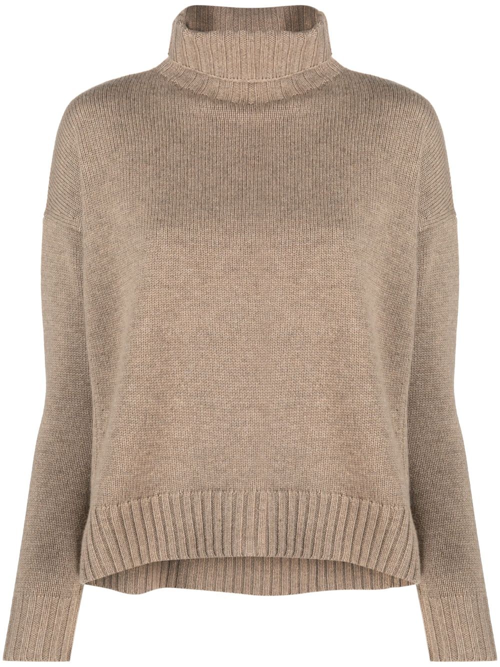 Max Mara Fein gestrickter Rollkragenpullover - Nude von Max Mara