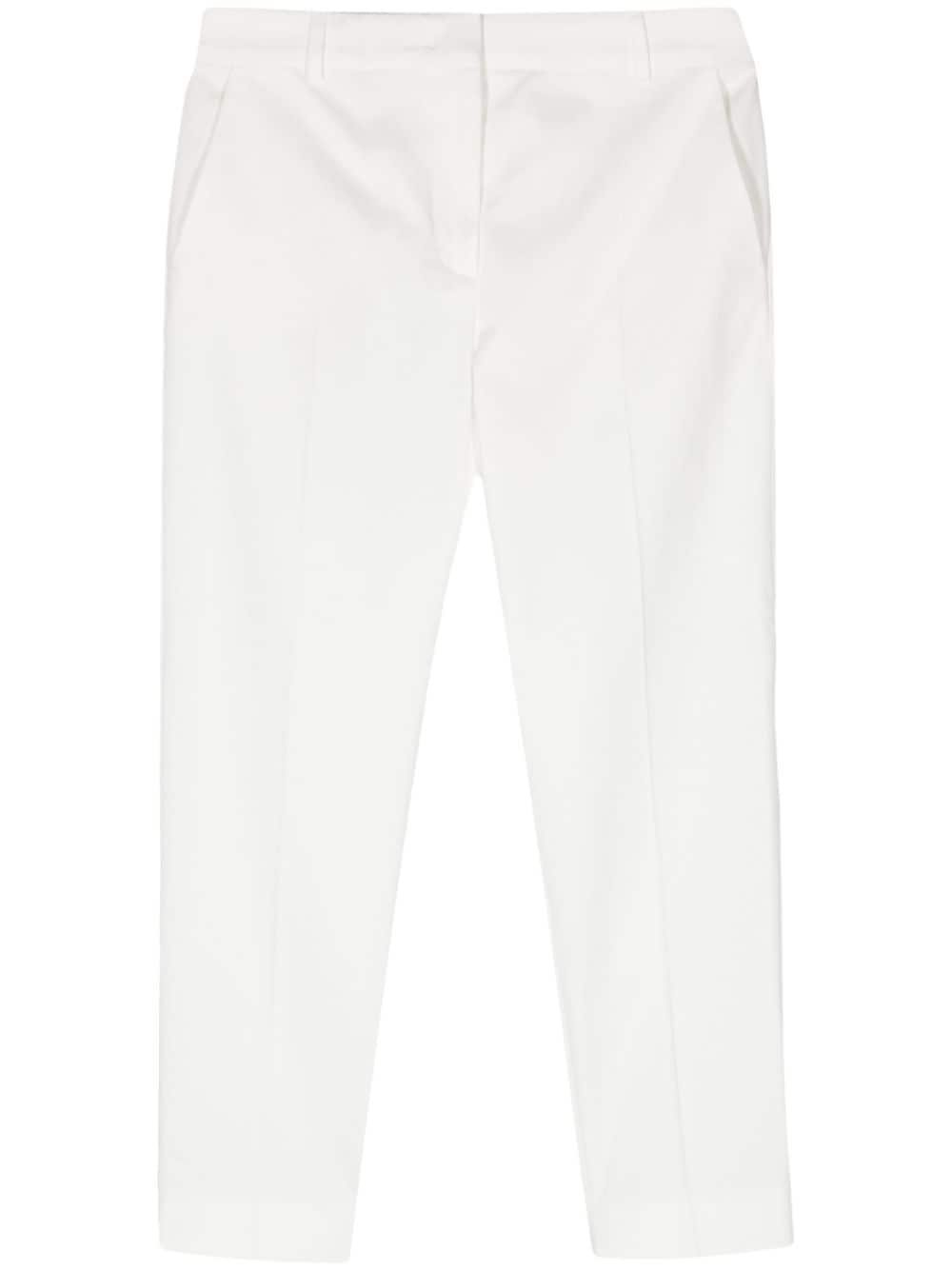 Max Mara Halbhohe Lince Tapered-Hose - Weiß von Max Mara