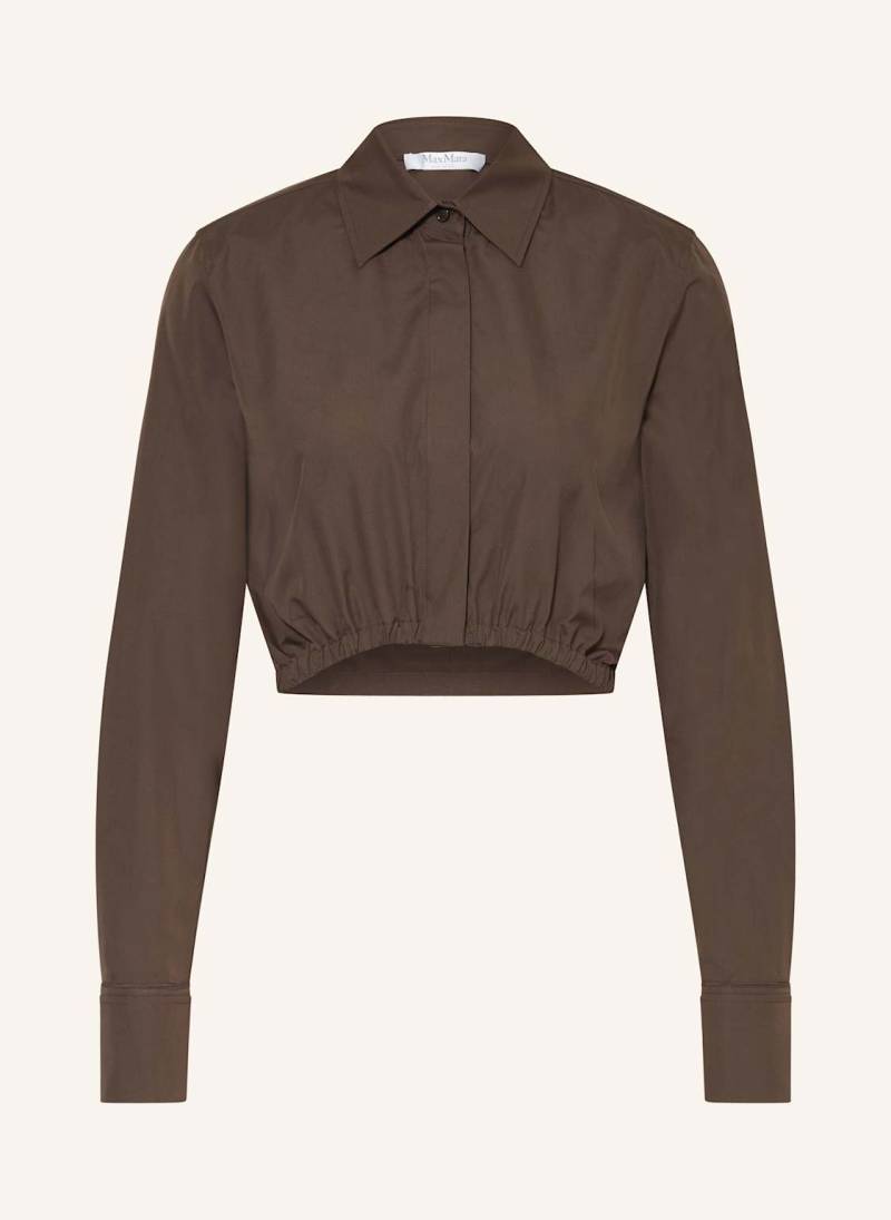 Max Mara Hemdbluse Angio braun von Max Mara