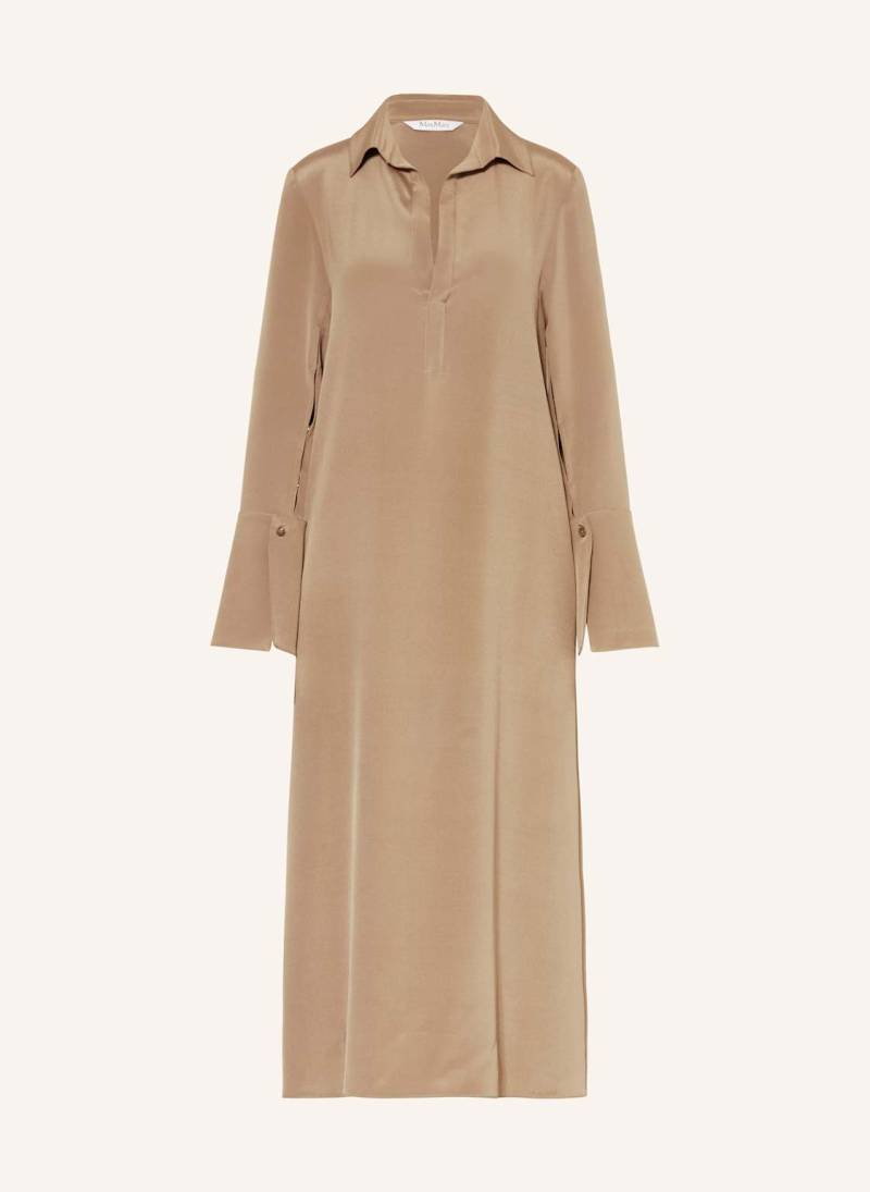 Max Mara Hemdblusenkleid Ossola Aus Seide braun von Max Mara