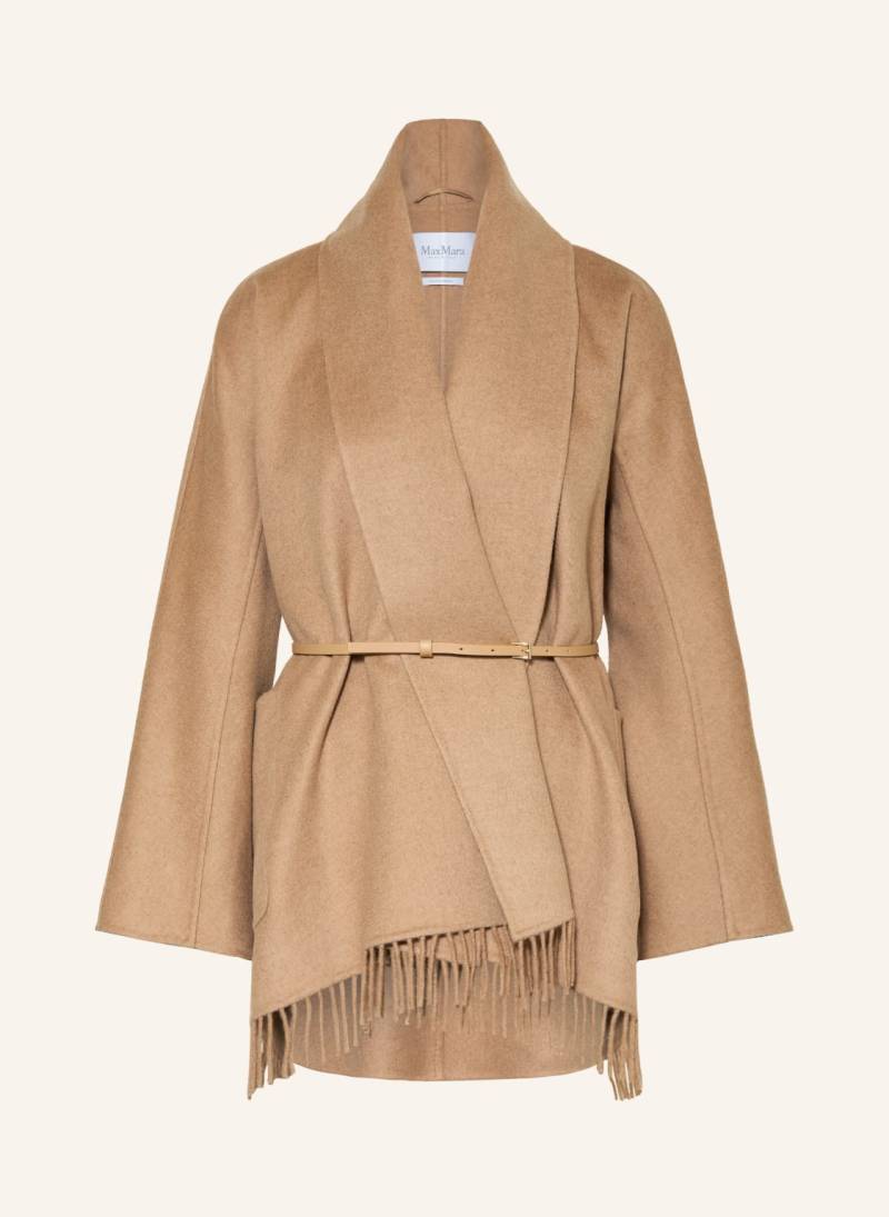 Max Mara Jacke Mxmabilita Mit Schal braun von Max Mara