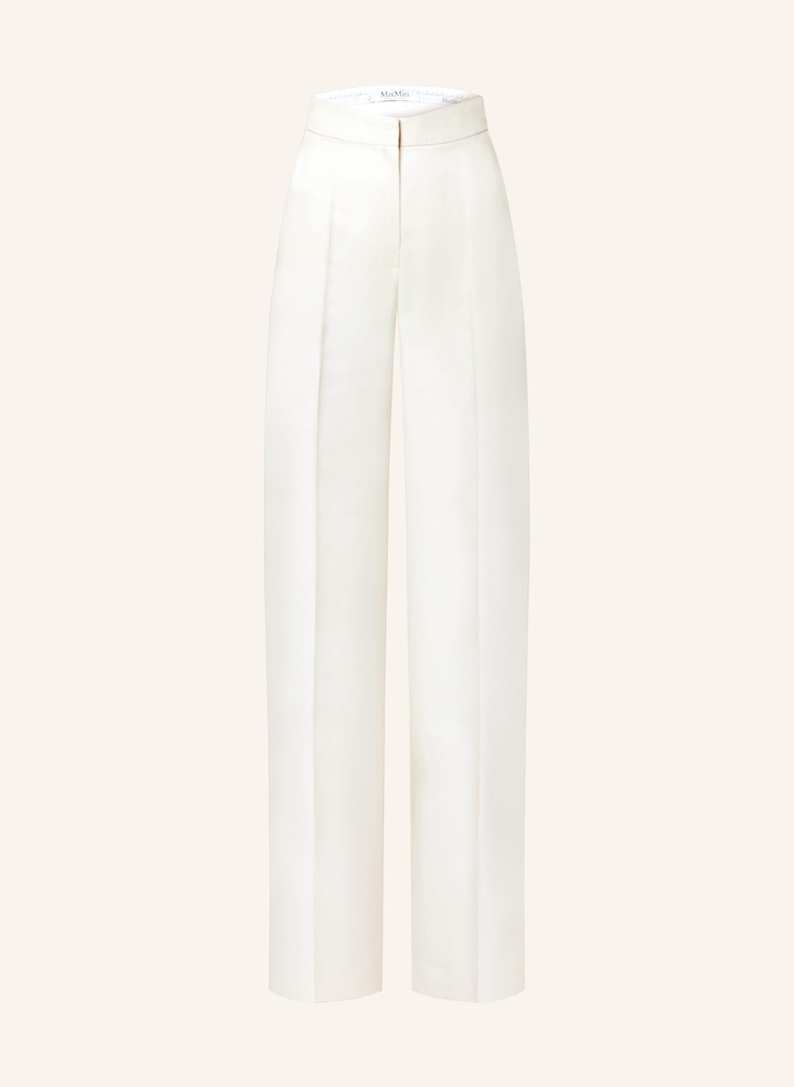 Max Mara Marlenehose Hangar Aus Leinen weiss von Max Mara