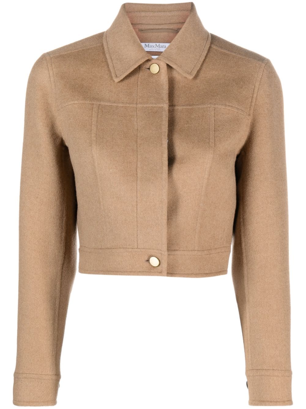 Max Mara Schmale Cropped-Jacke - Braun von Max Mara