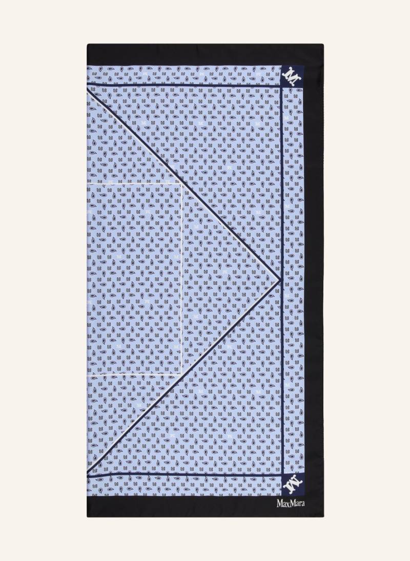Max Mara Seidentuch Acarre blau von Max Mara