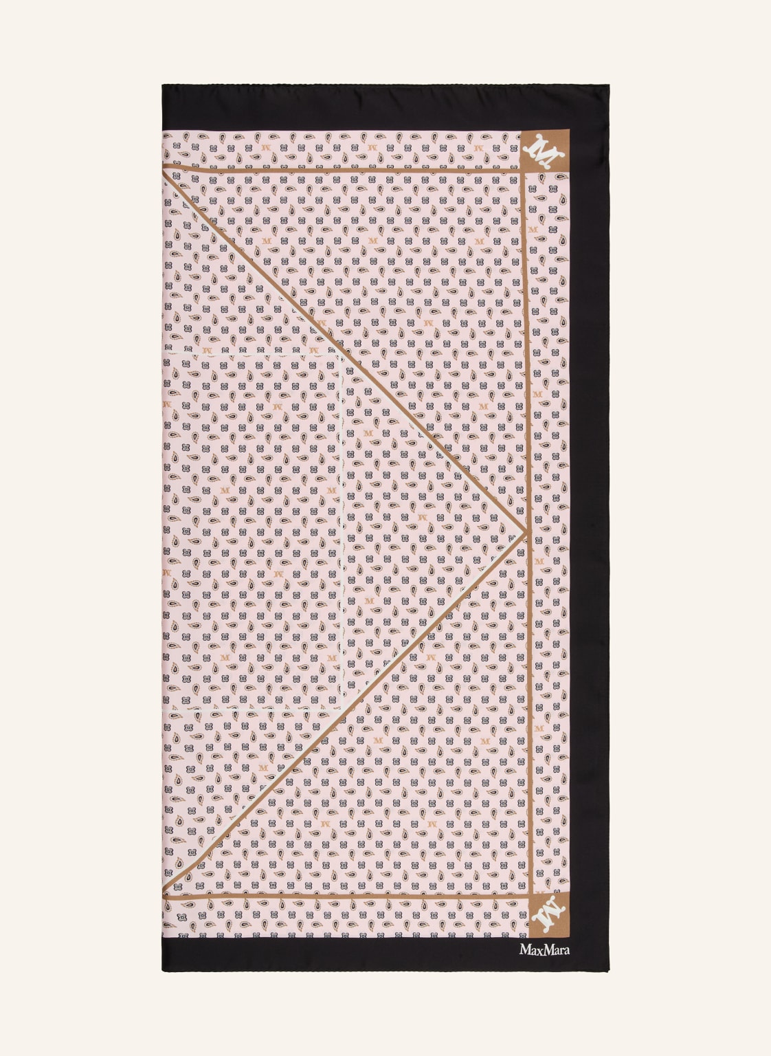 Max Mara Seidentuch Acarre rosa von Max Mara