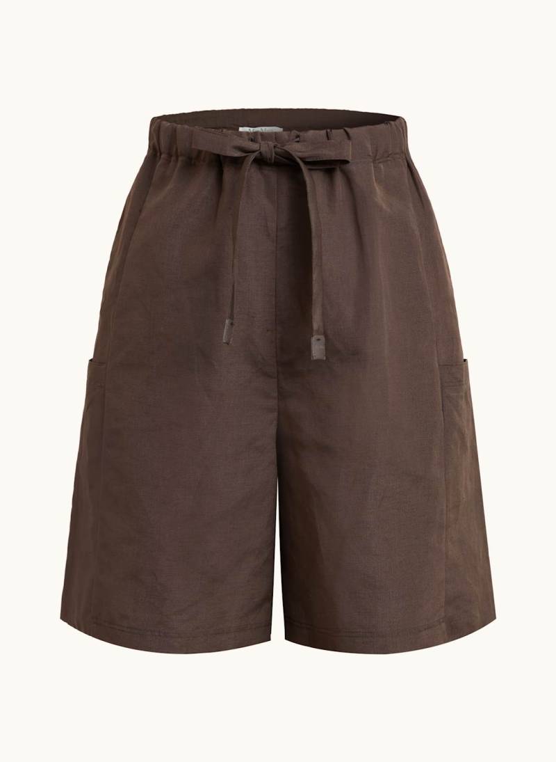 Max Mara Shorts Quebec Mit Leinen Und Seide braun von Max Mara