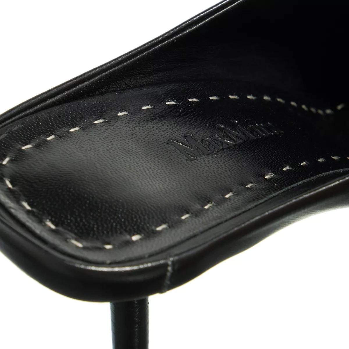 Max Mara Slipper & Pantoletten - Mule Open Toe - Gr. 37 (EU) - in Schwarz - für Damen von Max Mara