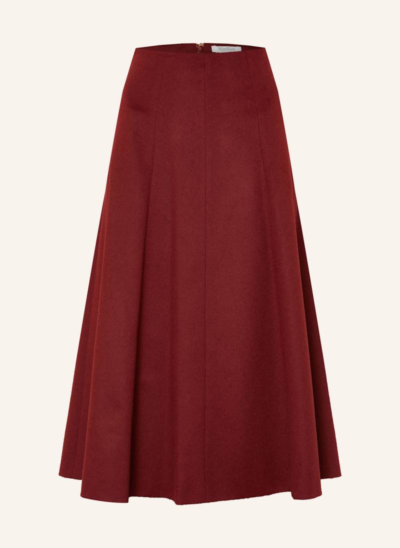 Max Mara Strickrock Geneve Aus Kamelhaar rot von Max Mara