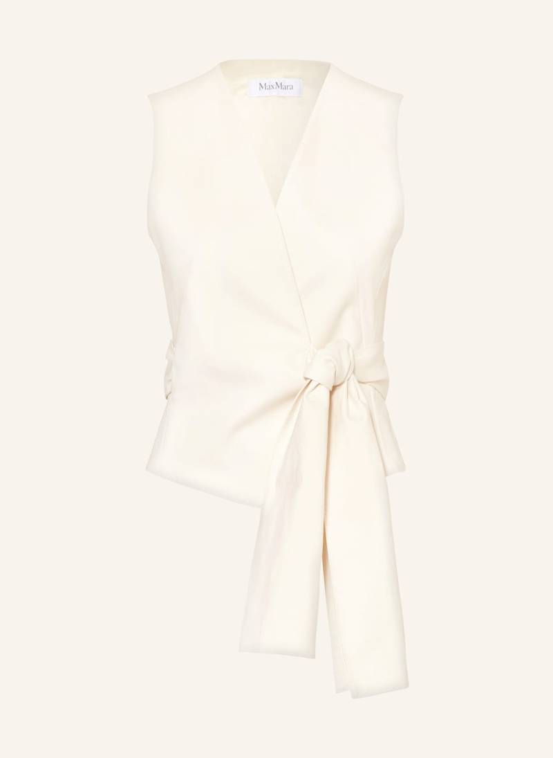 Max Mara Wickelweste Zampa weiss von Max Mara
