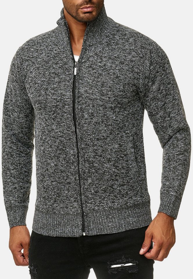 Max Men Cardigan Cardigan mit Stehkragen Strickjacke mit Design REECE von Max Men