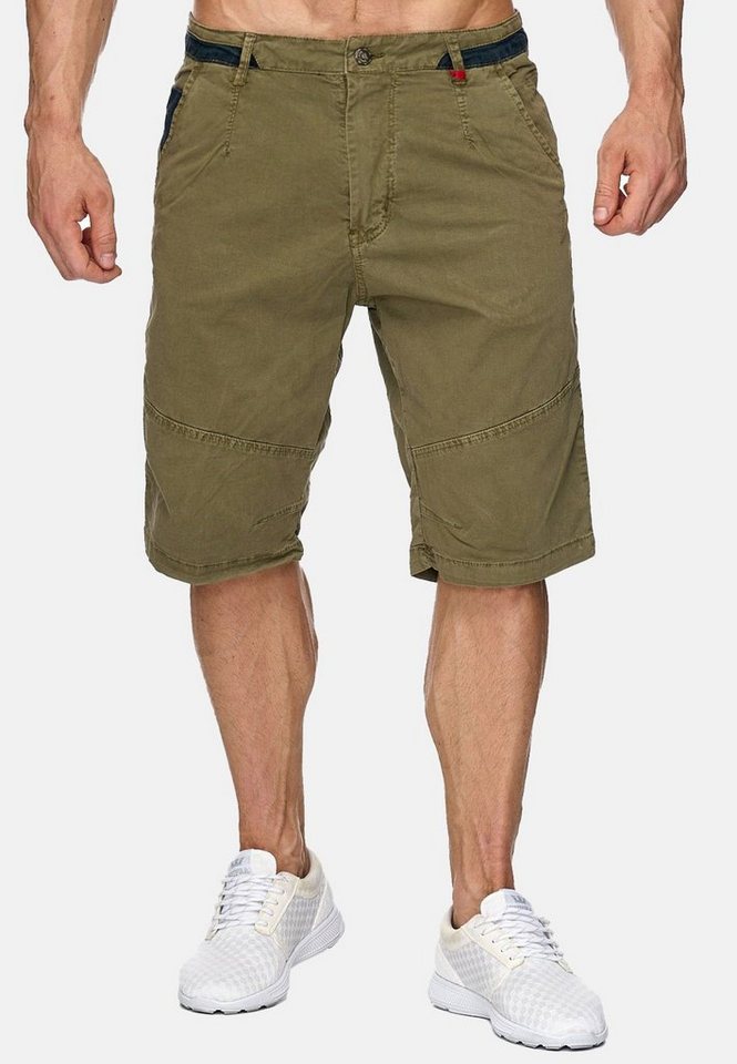 Max Men Chinoshorts Bermuda Shorts Capri 3/4 Hose Stretch (1-tlg) 1930 in Grün von Max Men