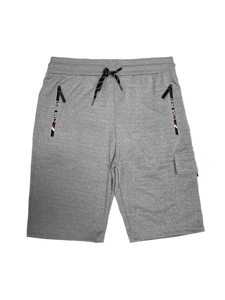 Max Men Sweatshorts Trainings Schorts mit Cargo Tasche Kurze Sport Hose 5862 in Grau von Max Men