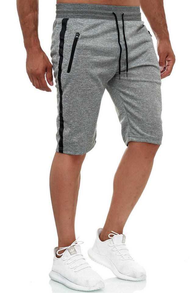 Max Men Sweatshorts Jogging Aktiv Sweat Pants Zip Taschen Sporthose (1-tlg) ED - FREELAX von Max Men