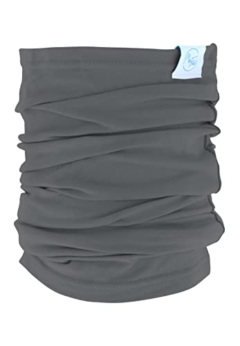 Max & Fred Multifunktionstuch Bamboo Dark Grey - Elastisches, Atmungsaktives Schlauchtuch aus Bambus - Hypoallergen & mit Thermo-Effekt - Unisex für Erwachsene, Dunkelgrau von Max & Fred