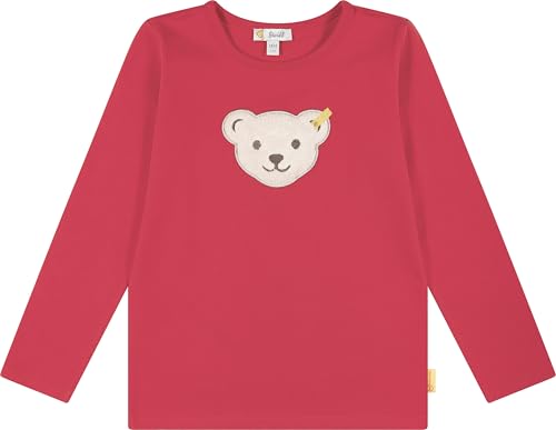 Max und Mia Steiff Mädchen Langarmshirt Quietsch Bär Squeezer (116, Rot) von Max und Mia
