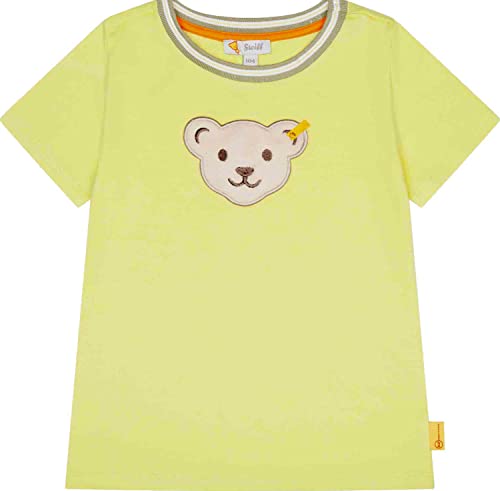 Steiff Jungen Kurzarm T- Shirt mit Quietsche Bär Squeezer (122, Lime) von Max und Mia