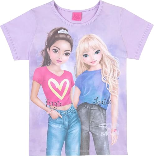 Top Model Kurzarm T-Shirt Fergie und Louise Flieder 75003 (140) von Max und Mia