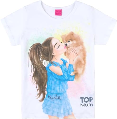 Top Model Kurzarm T-Shirt Hayden und Hund 75008 (128) von Max und Mia