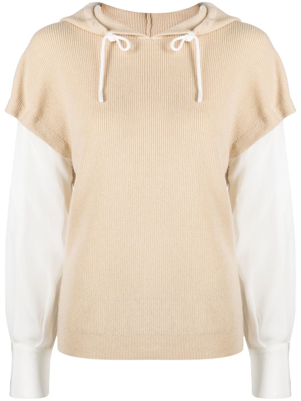 Max & Moi Hoodie mit Kordelzug - Nude von Max & Moi