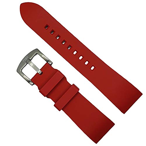 Max Fluorelastomer (FKM-Gummi) Schnellverschluss-Uhrenarmband und Smartwatch-Band 18 mm, 19 mm, 20 mm, 21 mm, 22 mm, 23 mm, 24 mm, Rot, Marineblau, Orange, Braun, Schwarz, Grün, Fluorkautschuk, 22 mm Max Fluorelastomer (FKM-Gummi) Schnellverschluss-Uhrenarmband und Smartwatch-Band 18 mm, 19 mm, 20 mm, 21 mm, 22 mm, 23 mm, 24 mm, Rot, Marineblau, Orange, Braun, Schwarz, Grün, Fluorkautschuk, 22 mm von Max