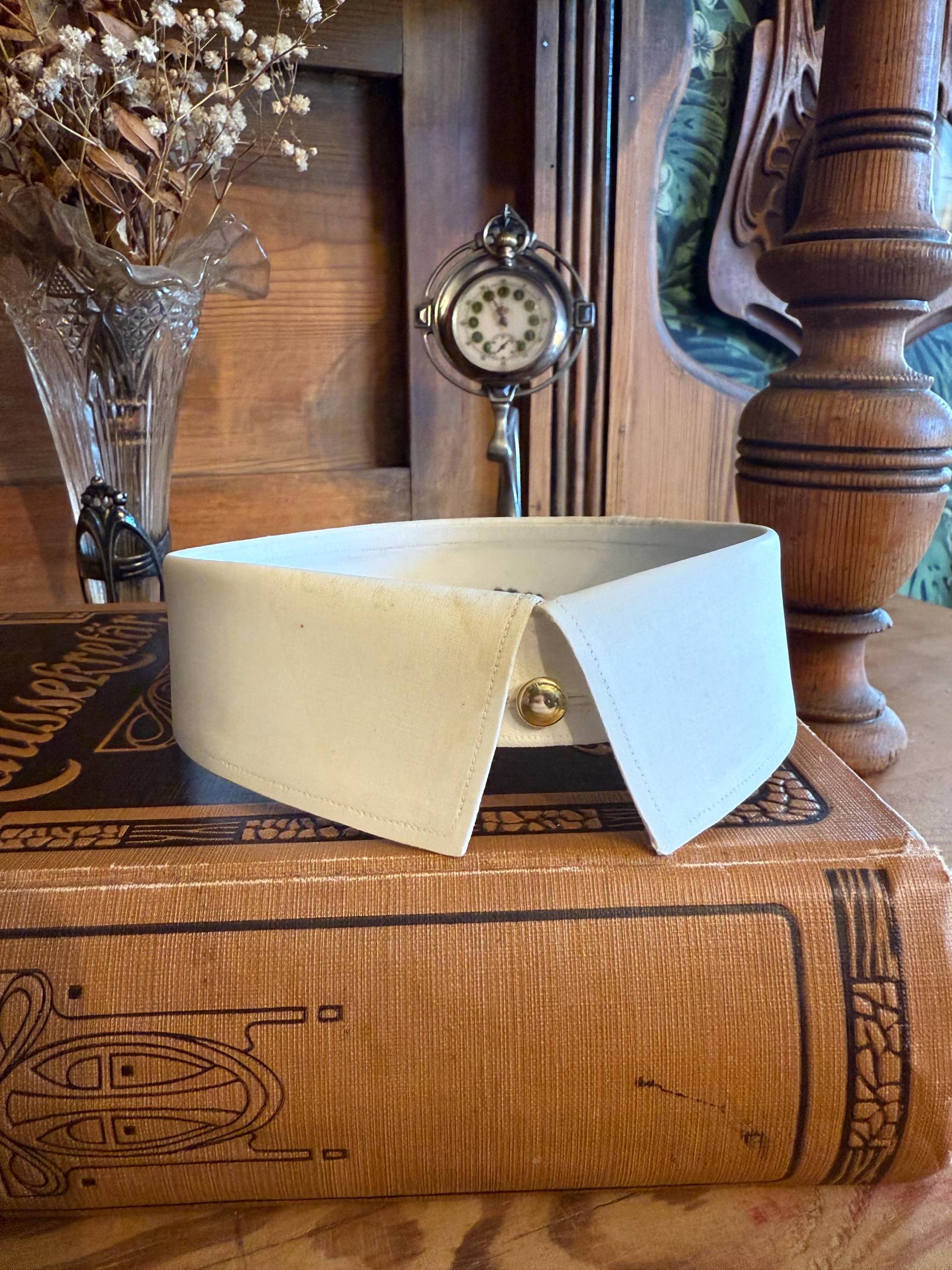 Edwardian - Detachable Spearpoint Collar 1910S/1920S 1930S Eu38 Uk15 von MaxErlerLeipzig