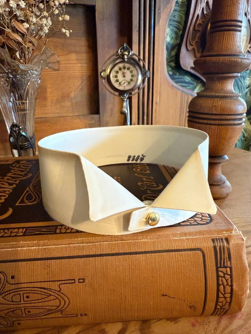Victorian/Edwardian - Detachable Wing Tip Collar 1900S 1910S Eu38 Uk15 von MaxErlerLeipzig