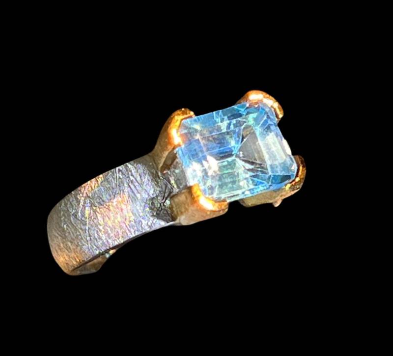 Blau Topaz Ring London Blue 5 Ct von MaxGloriaOpal