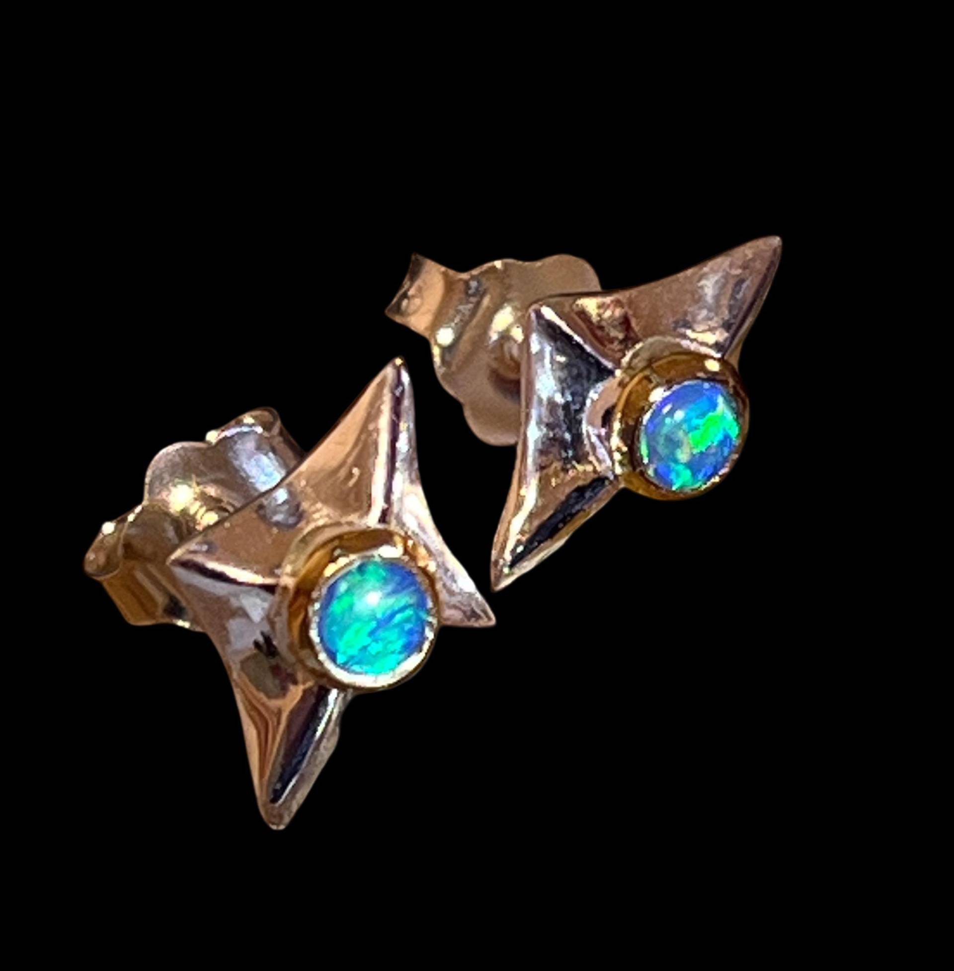 Opalsterne Ohrstecker in Silber Opalsterne Ohrstecker in Silber von MaxGloriaOpal